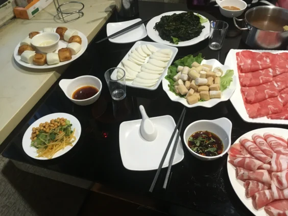 中国ハルビン市のしゃぶしゃぶ店
